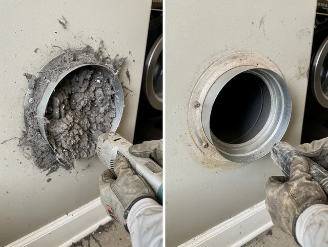 Professional clogged vent cleaning by Wilmington Dryer Vent Cleaning in Wilmington