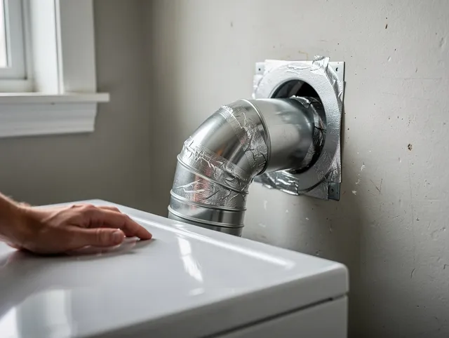 Wilmington Dryer Vent Cleaning expert performing professional dryer vent repair and installation in Wilmington