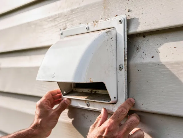 Wilmington Dryer Vent Cleaning technician delivering thorough residential dryer vent cleaning service in Wilmington